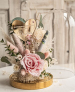  Prezenty dla Młodej Pary  flowerbox, kartki z życzeniami, pudełka na prezenty prezenty z okazji ślubu dla Pary Młodej, w co zapakować pieniądze dla pary młodej, kompozycja kwiatowa w szklanej kopule, fiolka na pieniądze dla młodej pary, różowo zielony flowerbox3