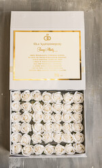 Prezenty dla Panny Młodej  zestawy w ozdobnych pudełkach  Gotowy Zapakowany Prezent dla Panny Młodej mydlane róże do kąpieli, elegancki prezent dla Panny Młodej5