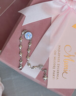 Prezenty, Podziękowania dla Mamy  pudełka na prezenty, słodkości, bransoletki  Elegancki prezent dla Mamy, bransoletka z niezapominajką, wyjątkowy prezent na podziękowanie dla Mamy, prezent dla Mamy po ślubie, ślubne podziękowanie dla Mamy1