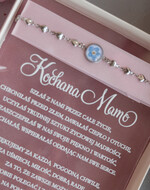 Prezenty, Podziękowania dla Mamy  pudełka na prezenty, słodkości, bransoletki  Elegancki prezent dla Mamy, bransoletka z niezapominajką, wyjątkowy prezent na podziękowanie dla Mamy, prezent dla Mamy po ślubie, ślubne podziękowanie dla Mamy2