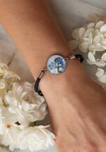 Prezenty, Podziękowania dla Mamy  pudełka na prezenty, słodkości, bransoletki  Elegancki prezent dla Mamy, bransoletka z niezapominajką, wyjątkowy prezent na podziękowanie dla Mamy, prezent dla Mamy po ślubie, ślubne podziękowanie dla Mamy 3