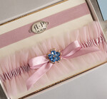 Prezenty dla Panny Młodej  podwiązki ślubne  Prezent dla Panny Młodej od Świadkowej, zestaw prezentowy na panieński, cos niebieskiego podwiązka ślubna2