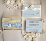 Prezenty dla Panny Młodej  podwiązki ślubne  Prezent dla Panny Młodej od Świadkowej, zestaw prezentowy na panieński, cos niebieskiego podwiązka ślubna0