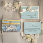 Prezenty dla Panny Młodej  podwiązki ślubne  Prezent dla Panny Młodej od Świadkowej, zestaw prezentowy na panieński, cos niebieskiego podwiązka ślubna0