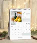 Prezenty oferta dla Firm kalendarze  Prezenty firmowe upominki biznesowe kalendarz stojący A5, prezent dla pracowników dla klientów kalendarz na biurko5