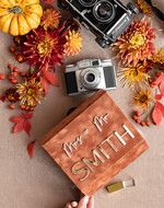 Albumy ślubne Pudełka na zdjęcia  pudełko na zdjęcia welurowe pudełko na zdjęcia ślubne, pamiątka ślubu, pudełko od fotografa dla pary młodej, pamiątkowe pudełko na zdjecia slubne, złote napisy na pudełku14