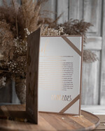 Przysięga Małżeńska  Błogosławieństwo od Rodziców Przysięga Małżeńska   welurowa okładka na przysięgi małżeńskie, treść przysięgi małżeńskiej w welurowej eleganckiej okładce, przysięga ślubna pamiątka dla Pary Młodej 2