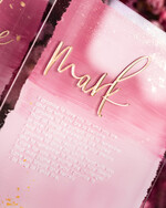 Przysięga Małżeńska  Błogosławieństwo od Rodziców Przysięga Małżeńska   akrylowe tabliczki z przysięgą małżeńską, malowane farbą w odcieniach różu, przysięga małżeńska na pamiątkę dla Pary Młodej, 3