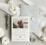 Zaproszenia ślubne Proste i Nowoczesne  zdjęcie pary młodej na zaproszeniach ślubnych, zaproszenia ślubne ze zdjęciem, minimalistyczne zaproszenia na ślub i wesele, delikatne zaproszenia ze zdjęciem1