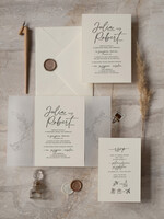 Zaproszenia ślubne Proste i Nowoczesne  zaproszenia slubne ecru, eleganckie zaproszenia ślubne z kalką, delikatne zaproszenia slubne, proste i nowoczesne wzory zaproszeń ślubnych5