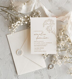 Zaproszenia ślubne Proste i Nowoczesne  zaproszenia ślubne z gipsówką, proste zaproszenia na ślub i wesele, delikatne zaproszenia slubne, zaproszenia na slub z kwiatami2