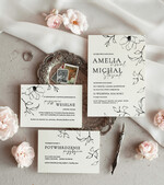 Zaproszenia ślubne Proste i Nowoczesne  nowoczesne zaproszenia ślubne, minimalistyczne zaproszenia na ślub, delikatne zaproszenia slubne proste wzory zaproszeń ślubnych, rustykalne zaproszenia slubne1