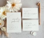 Zaproszenia ślubne Proste i Nowoczesne  nowoczesne zaproszenia slubne w kolorze ecru, proste zaproszenia na ślub, delikatne zaproszenia slubne, eleganckie zaproszenia na slub1