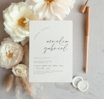 Zaproszenia ślubne Proste i Nowoczesne  nowoczesne zaproszenia slubne w kolorze ecru, proste zaproszenia na ślub, delikatne zaproszenia slubne, eleganckie zaproszenia na slub2