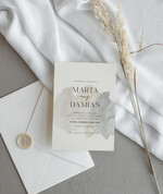 Zaproszenia ślubne Proste i Nowoczesne  klasyczne eleganckie zaproszenia ślubne, nowoczesne zaproszenia slubne, delikatne zaproszenia na slub, proste wzory zaproszeń ślubnych, minimalistyczne zaproszenia slubne2