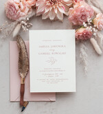 Zaproszenia ślubne Proste i Nowoczesne  nowoczesne zaproszenia slubne, proste zaproszenia na ślub, delikatne zaproszenia slubne, zaproszenia na slub różowe, proste wzory zaproszeń ślubnych2