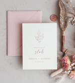 Zaproszenia ślubne Proste i Nowoczesne  nowoczesne zaproszenia slubne, proste zaproszenia na ślub, delikatne zaproszenia slubne, zaproszenia na slub różowe, proste wzory zaproszeń ślubnych3