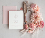 Zaproszenia ślubne Proste i Nowoczesne  nowoczesne zaproszenia slubne, proste zaproszenia na ślub, delikatne zaproszenia slubne, zaproszenia na slub różowe, proste wzory zaproszeń ślubnych4