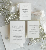 Zaproszenia ślubne Proste i Nowoczesne  delikatne zaproszenia ślubne, nowoczesne zaproszenia slubne, ręcznie robione zaproszenia na slub, proste wzory zaproszeń ślubnych, minimalistyczne zaproszenia0