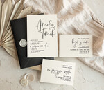 Zaproszenia ślubne Proste i Nowoczesne  nowoczesne zaproszenia slubne z czarną kopertą, proste zaproszenia na ślub, delikatne zaproszenia slubne, eleganckie zaproszenia na slub, proste wzory zaproszeń ślubnych3