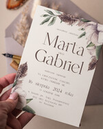 Zaproszenia ślubne Proste i Nowoczesne  nowoczesne zaproszenia slubne, proste zaproszenia na ślub i wesele, delikatne zaproszenia slubne, zaproszenia na slub w kolorze ecru, proste wzory zaproszeń ślubnych 2