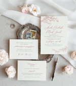 Zaproszenia ślubne Proste i Nowoczesne  minimalistyczne zaproszenia na ślub, proste zaproszenia slubne z grafiką, delikatne zaproszenia slubne, proste wzory zaproszeń ślubnych, zaproszenia z grafiką kwiatów1