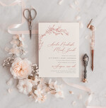 Zaproszenia ślubne Proste i Nowoczesne  minimalistyczne zaproszenia na ślub, proste zaproszenia slubne z grafiką, delikatne zaproszenia slubne, proste wzory zaproszeń ślubnych, zaproszenia z grafiką kwiatów2