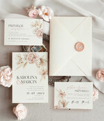 Zaproszenia ślubne Proste i Nowoczesne  minimalistyczne zaproszenia slubne, proste zaproszenia na ślub z grafiką, delikatne zaproszenia ślubne, proste wzory zaproszeń ślubnych, zaproszenia z grafiką kwiatów0
