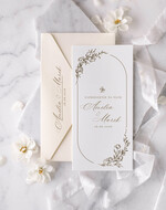 Zaproszenia ślubne Proste i Nowoczesne  proste zaproszenia ślubne, minimalistyczne zaproszenia na ślub i wesele, monochromatyczne podłużne zaproszeń ślubnych,1