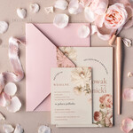 Zaproszenia ślubne Proste i Nowoczesne  proste zaproszenia ślubne ze zdjęciem, minimalistyczne zaproszenie na ślub i wesele ze zdjęciem, delikatne zaproszenia na ślub cywilny2