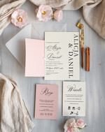 Zaproszenia ślubne Proste i Nowoczesne  eleganckie zaproszenia na ślub, nowoczesne zaproszenia ślubne z jedwabną wstążką, nowoczesne zaproszenia na ślub i wesele1