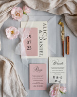 Zaproszenia ślubne Proste i Nowoczesne  eleganckie zaproszenia na ślub, nowoczesne zaproszenia ślubne z jedwabną wstążką, nowoczesne zaproszenia na ślub i wesele2