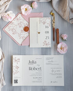 Zaproszenia ślubne Proste i Nowoczesne  składane zaproszenia na ślub i weselne, delikatne zaproszenie ślubne ze złotym serduszkiem, proste zaproszenia na ślub, delikatne zaproszenia ślubne0