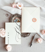 Zaproszenia ślubne Proste i Nowoczesne  nowoczesne zaproszenia slubne, proste zaproszenia na ślub, delikatne zaproszenia slubne, zaproszenia na slub z welurową kopertą, proste wzory zaproszeń ślubnych5