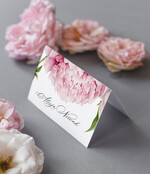 Winietki Nowoczesne prosta forma  ręcznie robione winietki ślubne wizytówki dla gości weselnych, delikatne winietki na stoły weselne, ślubne winietki piękna dekoracja stołów ślubnych 0