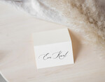 Winietki Nowoczesne prosta forma  proste i eleganckie winietki na stół weselny, wizytówki ślubne, nowoczesne wizytówki na stoły weselne, rustykalne winietki na stol weselny3