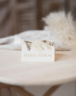 Winietki Nowoczesne prosta forma  delikatne wizytówki na stół weselny, proste wizytówki na stoły weselne, winietki ślubne, proste winietki dla gości2