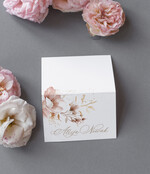 Winietki Nowoczesne prosta forma  eleganckie winietki na stół weselny wizytówki ślubne, winietki ślubne wizytówki dla gości weselnych, usadzenie gości na weselu, ozdoba na stół weselny winietki z delikatną grafiką2