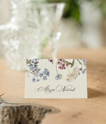 Winietki Nowoczesne prosta forma  eleganckie winietki na stół weselny wizytówki ślubne, winietki ślubne wizytówki dla gości weselnych, usadzenie gości na weselu, ozdoba na stół weselny winietki z delikatną grafiką1