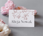 Winietki Nowoczesne prosta forma  ręcznie robione winietki ślubne wizytówki dla gości weselnych, delikatne winietki na stoły weselne, ślubne winietki piękna dekoracja stołów ślubnych 1