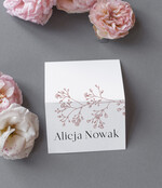 Winietki Nowoczesne prosta forma  ręcznie robione winietki ślubne wizytówki dla gości weselnych, delikatne winietki na stoły weselne, ślubne winietki piękna dekoracja stołów ślubnych 2