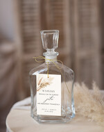 Zawieszki na butelki Nowoczesne prosta forma  nowoczesne zawieszki ślubne, rustykalne zawieszki na alkohol z dowolną treścią, ozdobna zawieszka na wódkę weselną, etykieta na butelki0