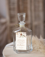 Zawieszki na butelki Nowoczesne prosta forma  zawieszki na butelkę, proste zawieszki ślubne, rustykalne zawieszki na alkohol z dowolną treścią, ozdobna zawieszka na wódkę weselną, etykieta na butelki0