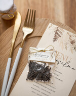 Menu Nowoczesne prosta forma  eleganckie menu weselne, nowoczesne i proste menu, karta dań weselnych menu weselne plan podawania posiłków, menu dopasowane do zaproszeń3