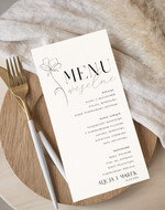 Menu Nowoczesne prosta forma  nowoczesne i proste menu weselne, karta dań weselnych menu weselne plan podawania posiłków, menu dopasowane do zaproszeń1