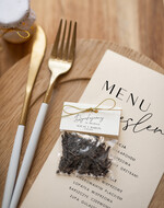 Menu Nowoczesne prosta forma  karta dań weselnych menu weselne plan podawania posiłków, menu dopasowane do zaproszeń 2