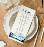 Menu Nowoczesne prosta forma  eleganckie menu na stoły weselne, karta dań na wesele, proste menu weselne w kolorze ecru, karta dań weselnych, menu weselne, plan podawania posiłków0