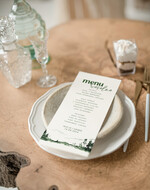 Menu Nowoczesne prosta forma  eleganckie menu na stoły weselne, karta dań na wesele, proste menu weselne w kolorze ecru, karta dań weselnych, menu weselne, plan podawania posiłków2