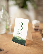 Numery na stół Nowoczesne prosta forma  Eleganckie numerki na stół weselny, numeracja stołów weselnych, proste i delikatne numerki na stoły weselne, dekoracja stołu weselnego 2