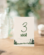 Numery na stół Nowoczesne prosta forma  Eleganckie numerki na stół weselny, numeracja stołów weselnych, proste i delikatne numerki na stoły weselne, dekoracja stołu weselnego 1